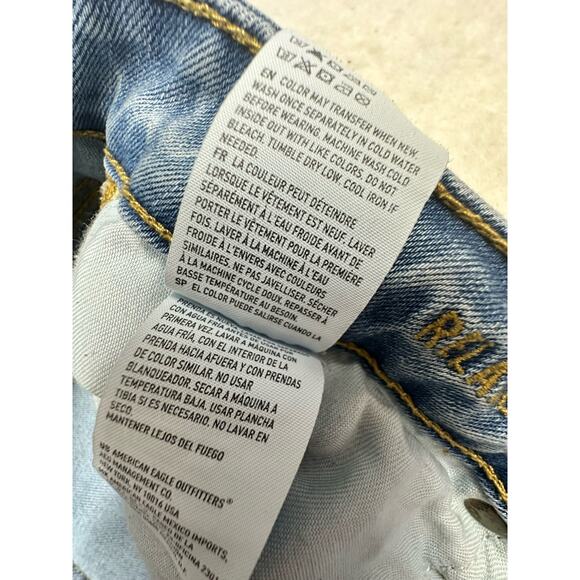 American Eagle Mens Relaxed Straight Extreme Flex Light Blue Jeans Size 32 X 34 - Picture 5 of 11